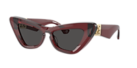 BURBERRY BE4421U Dark Havana - Women Luxury Sunglasses, Dark Grey Lens