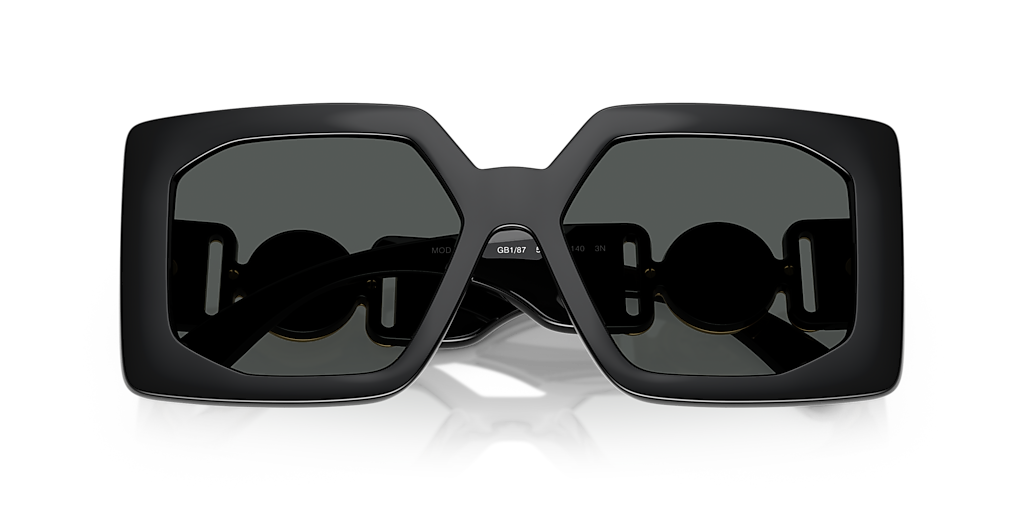 VERSACE VE4478U Black - Women Luxury Sunglasses, Dark Grey Lens