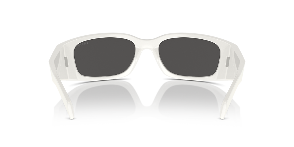 Prada PR A14S L (60 - 18) with Grey lenses and White frame
