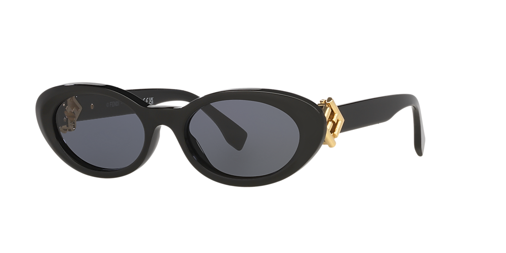Fendi Fe40140U XS (53 - 18) with Blue lenses and Black frame