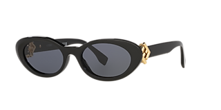 【送料&関税込】Fendi Fe40163u52a - Havana Fendi FE40066U XL (99 - 01) with Grey lenses and Gold frame