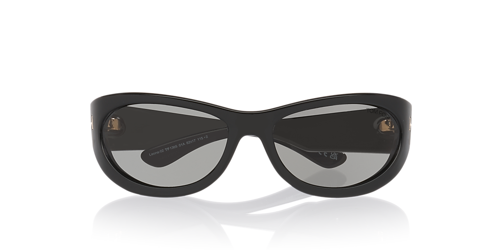 Tom Ford Leona-02 XXL (62 - 17) with Grey lenses and Black  display picture 1