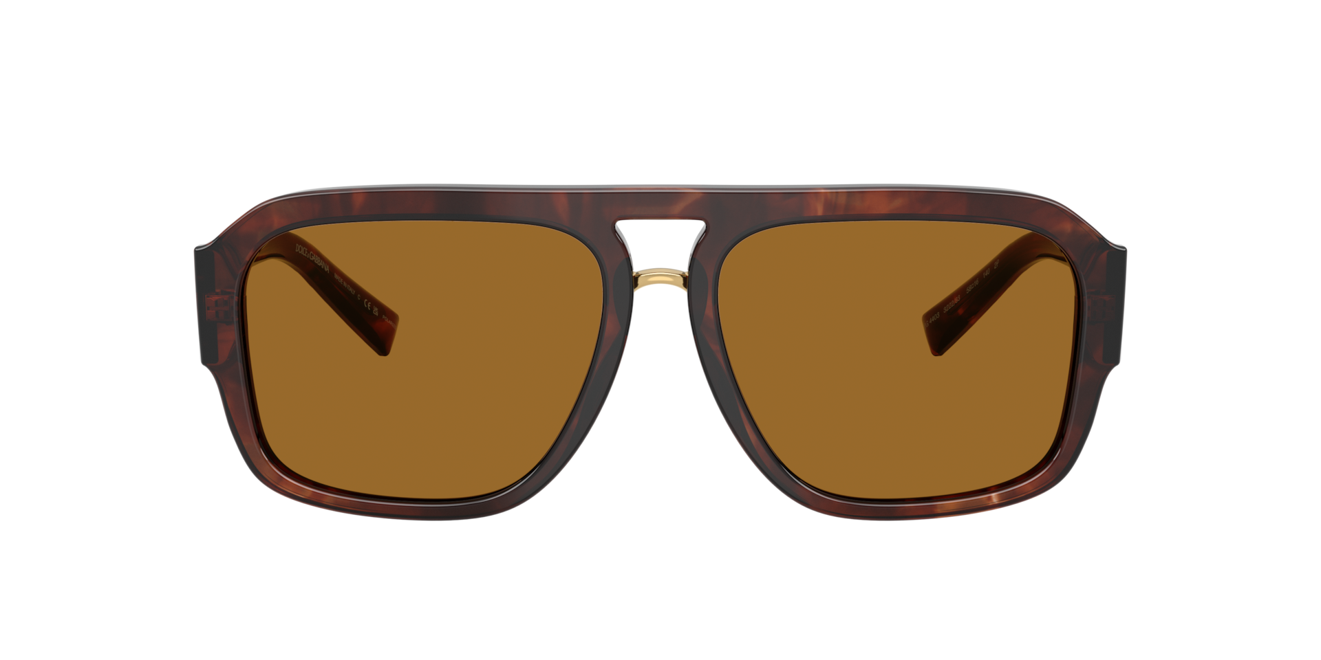 NWT Dolce & Gabbana Aviator Polarized 4403 Sunglasses Dark Brown Havana OS Dolce & Gabbana - Brandclub - Dolce & Gabbana DG 4403 322283  main image 2