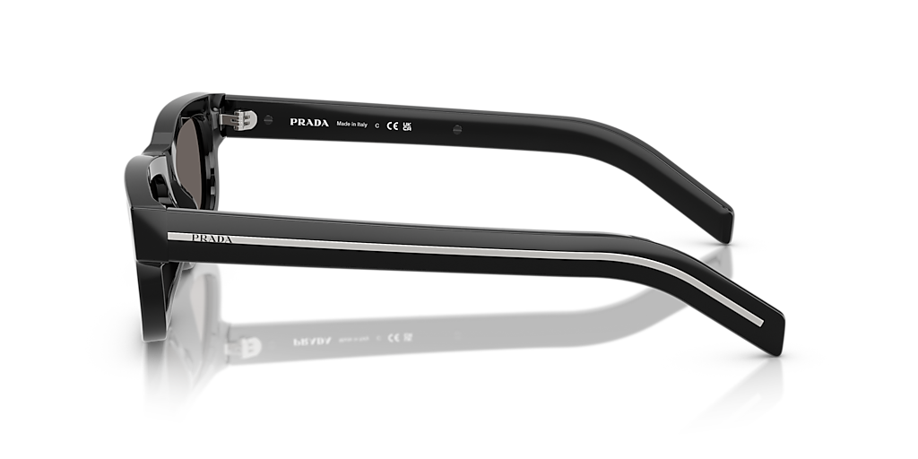 PRADA PR B11SF Black - Men Luxury Sunglasses, Dark Grey Lens