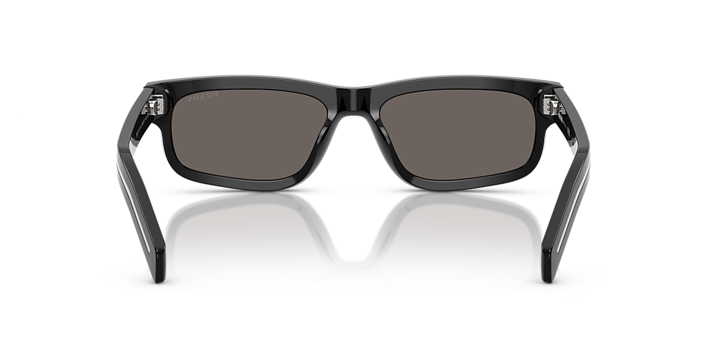 PRADA PR B11SF Black - Men Luxury Sunglasses, Dark Grey Lens