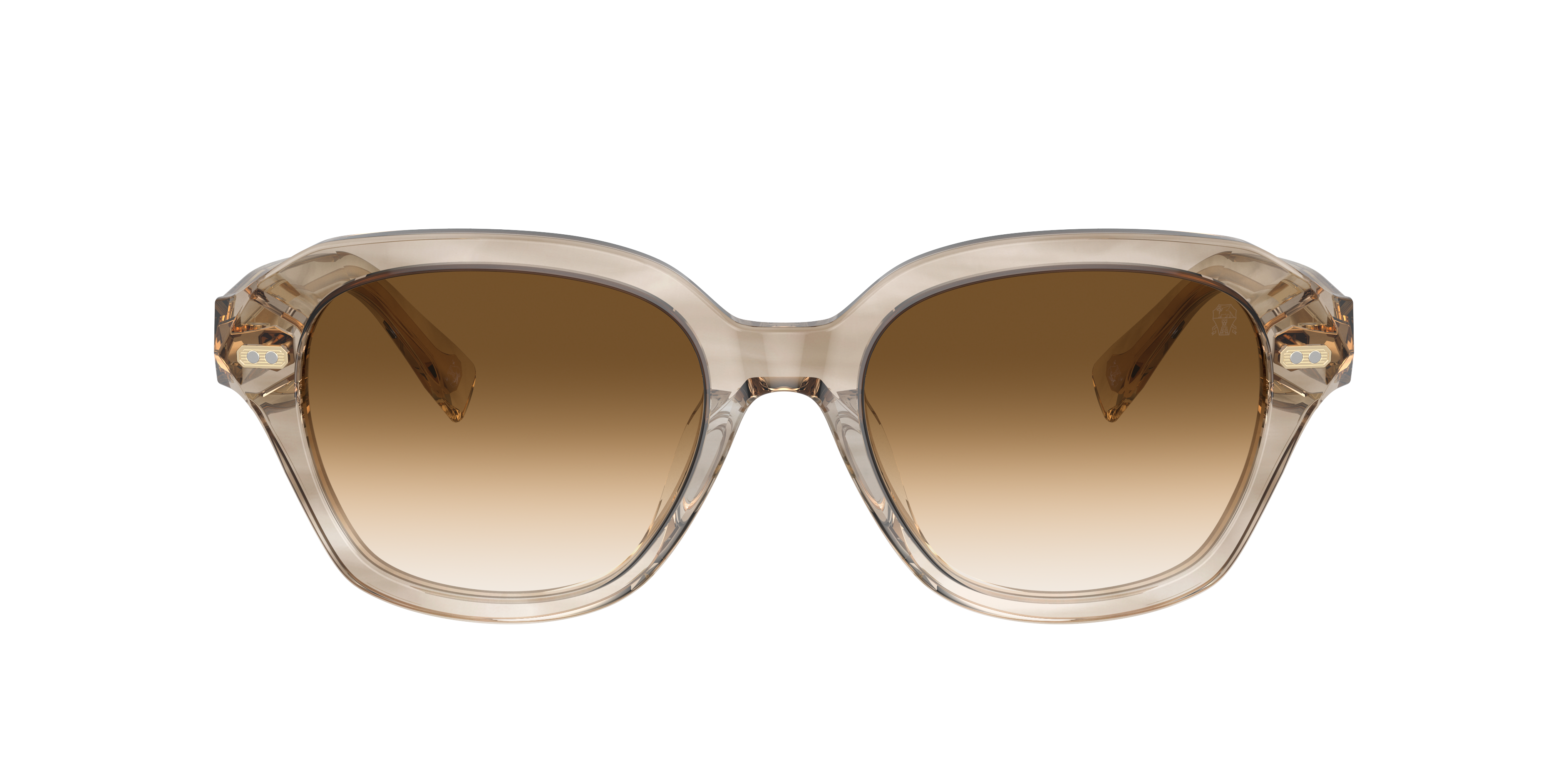 Brunello Cucinelli Square Frame Sunglasses In Mandorla