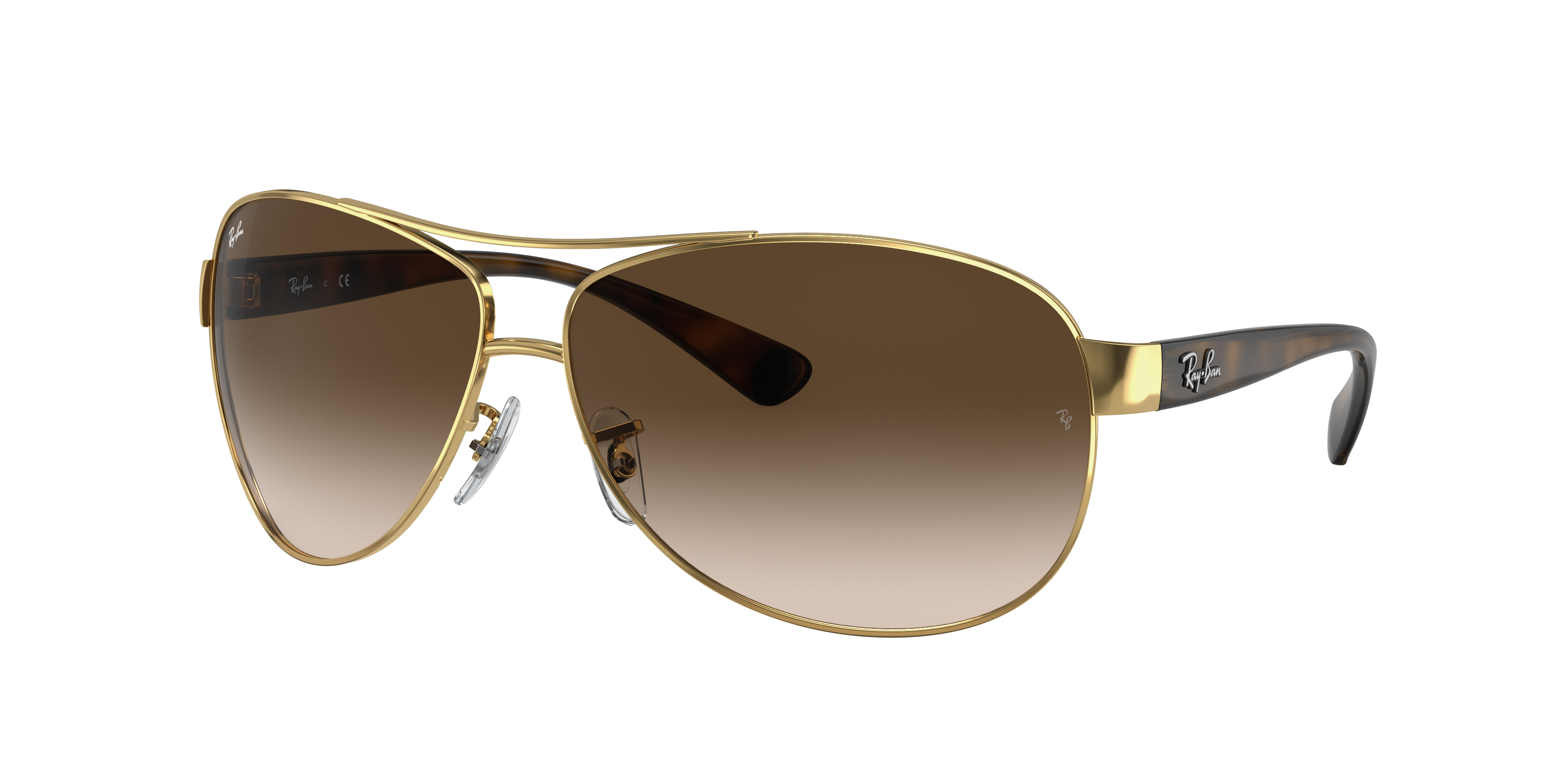 美品　Ray-Ban RB3386 Ray-Ban RB3386 XXL (67 - 13) with Brown lenses and Gold frame