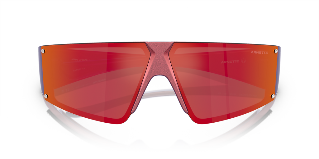 ARNETTE AN4332 Saturnya Alumina Burgundy - Men Sunglasses, Dark Grey Mirror Red/Yellow Lens