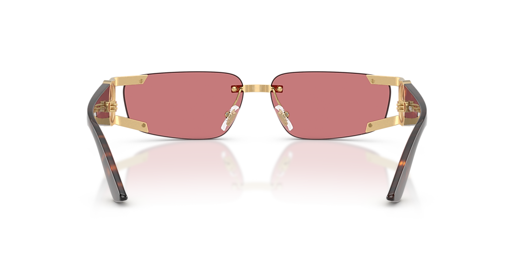 Versace VE2291 L (59 - 13) with Red lenses and Gold frame