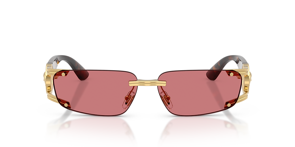 ドイツ Weha Versace VE2291 L (59 - 13) with Red lenses and Gold frame