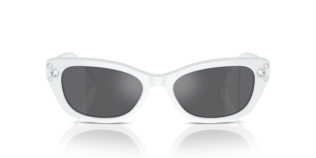 【送料,関税込】SWAROVSKI サングラス SK6019 Swarovski SK6019 S (54 - 18) with Grey lenses and White