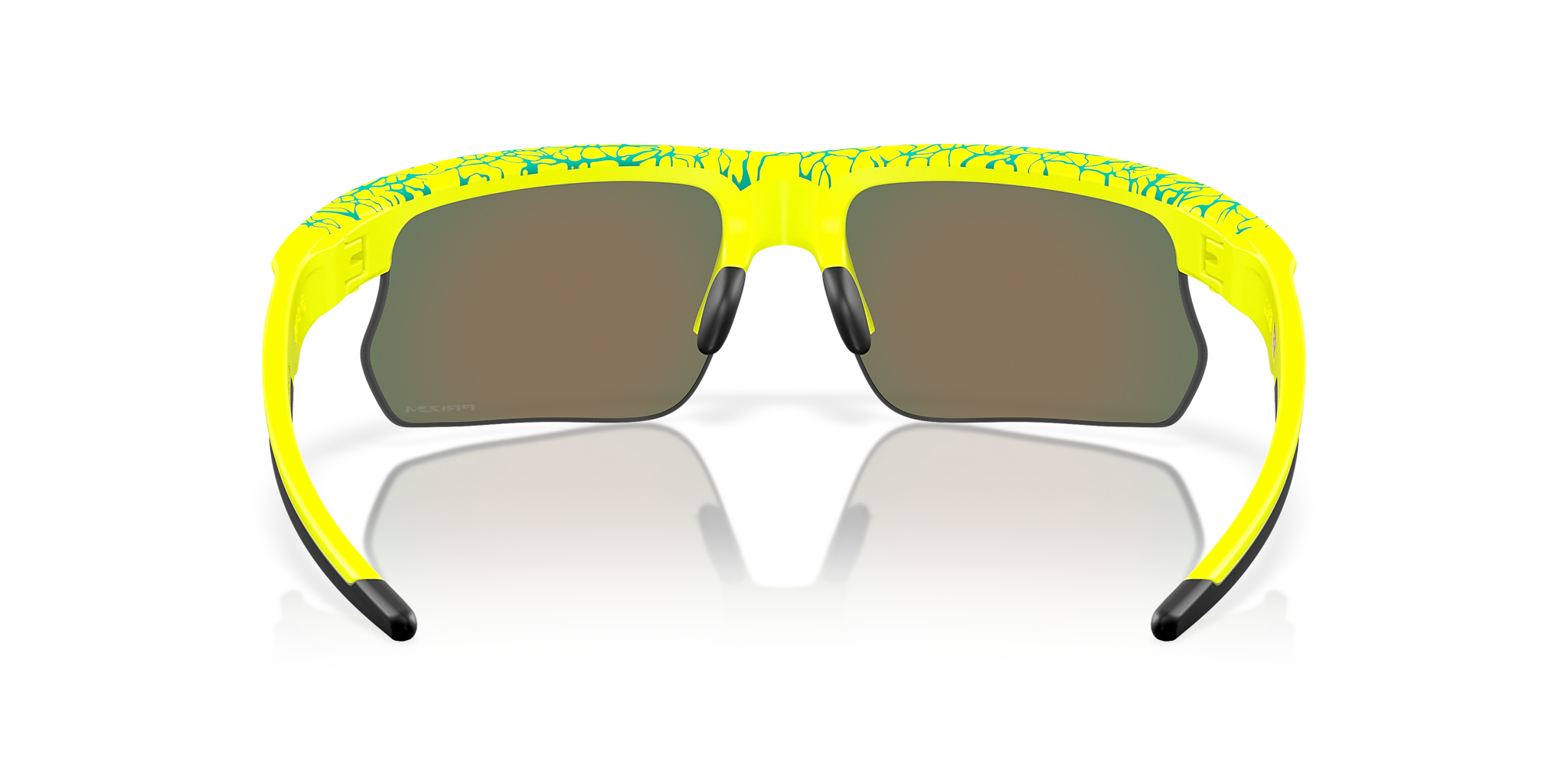 OAKLEY OO9400 BiSphaera Inner Spark Collection Matte Tennis Ball Yellow/Celeste Neuron - Unisex Sunglasses, Prizm Ruby Lens