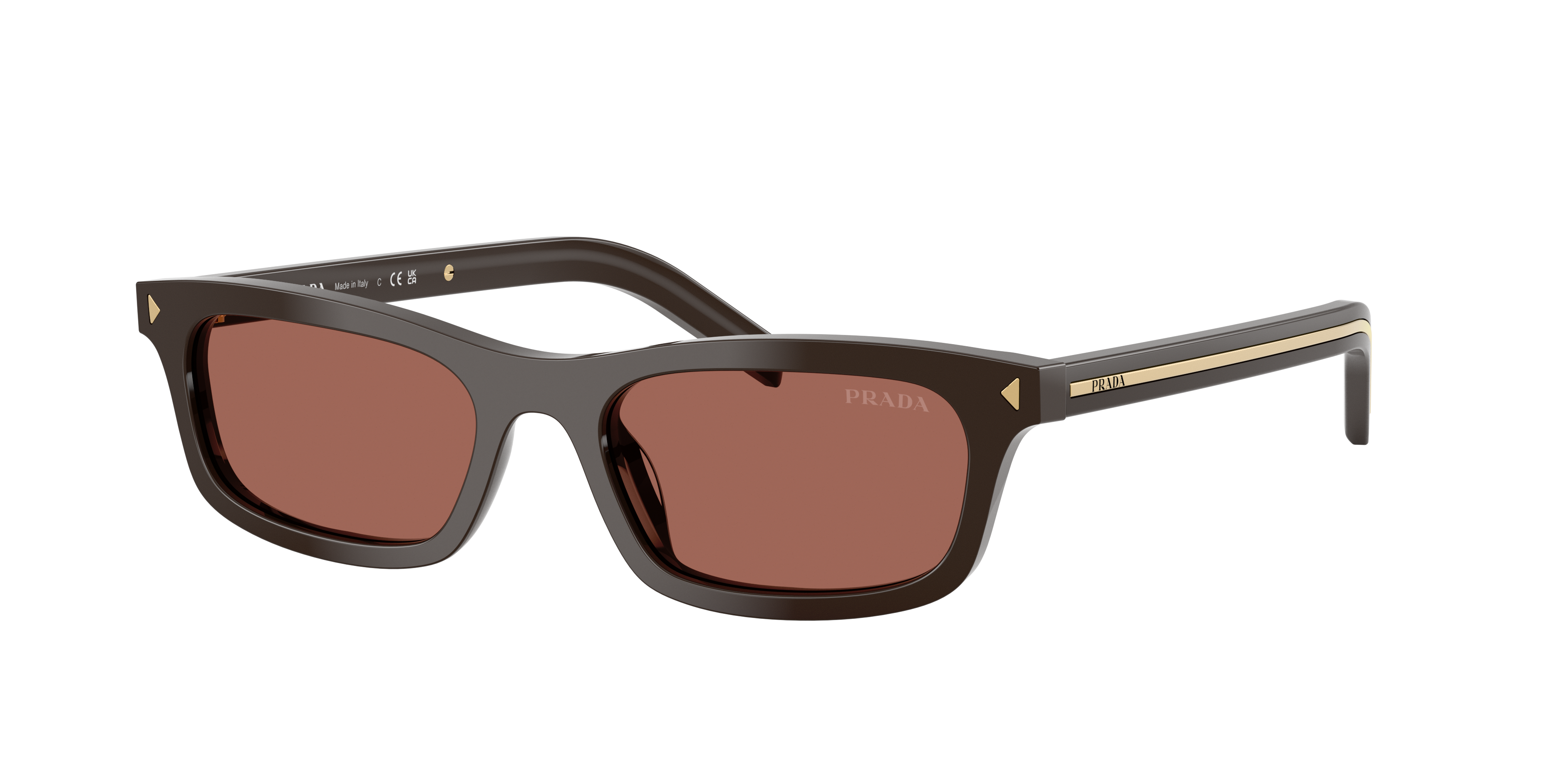 Prada Damen Braun Frau Sunglass Pr D05s - Rahmenfarbe: Cigar, Linsenfarbe: