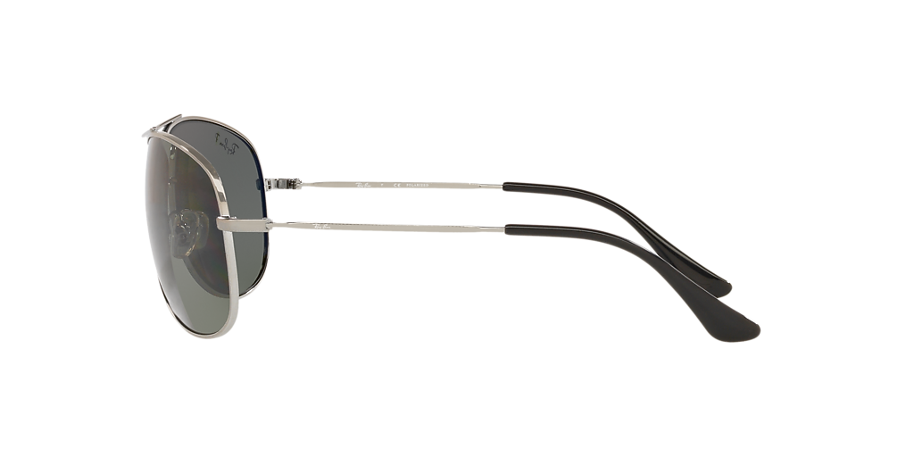 Ray-Ban Aviator RB3293 Silver Sunglasses with Grey Lenses RAY-BAN RB3293 003/8G 63 main image 4