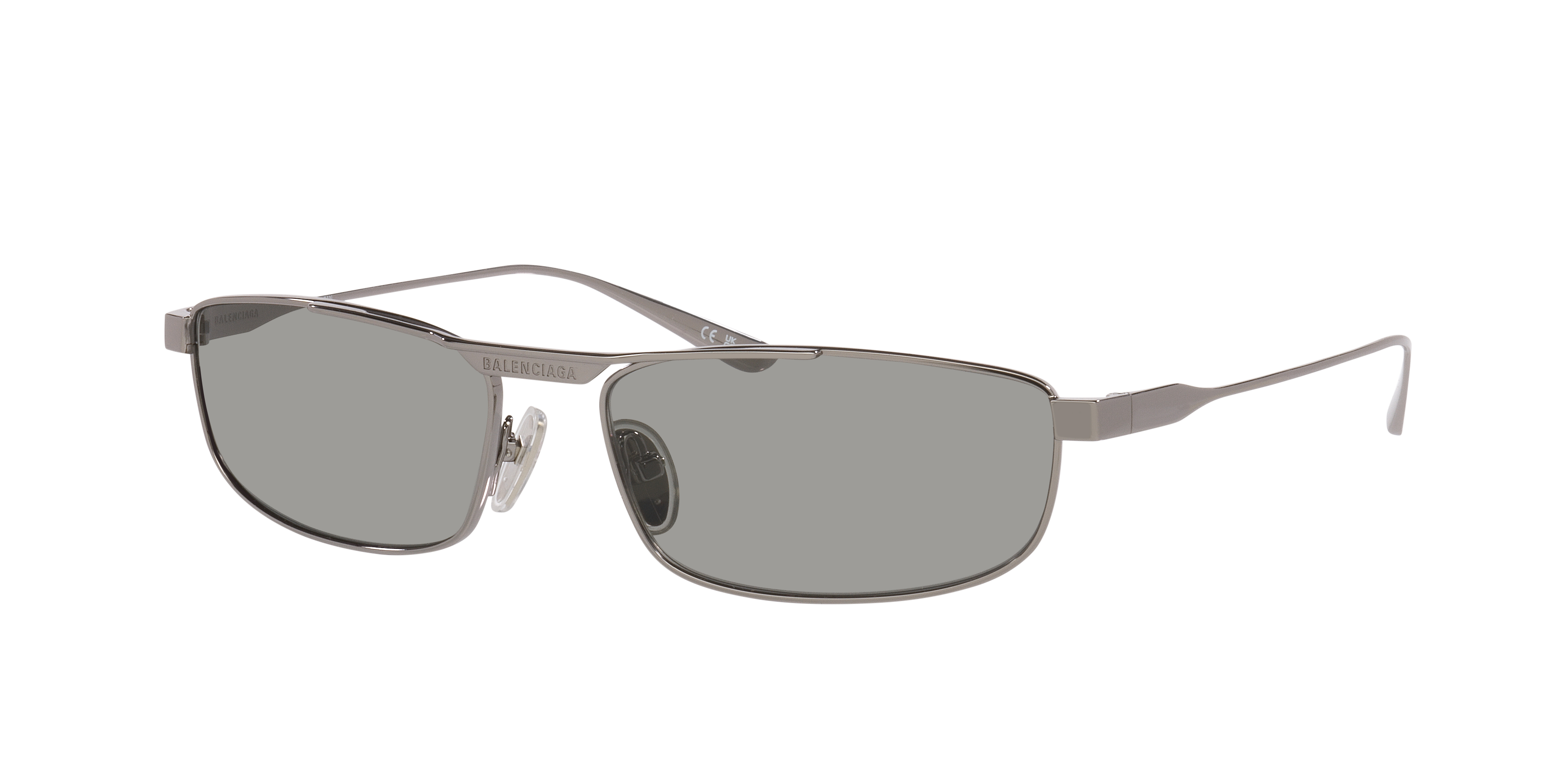 Balenciaga Unisex Sunglass BB0451S -  Frame color: Silver, Lens color: Grey