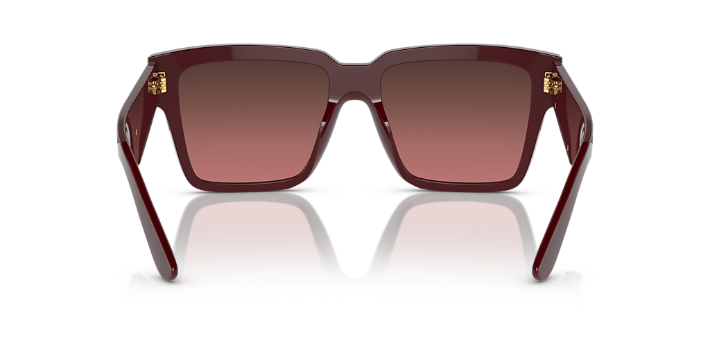 DOLCE&GABBANA DG4436 Bordeuax - Women Luxury Sunglasses, Pink Mirror Silver Gradient Lens