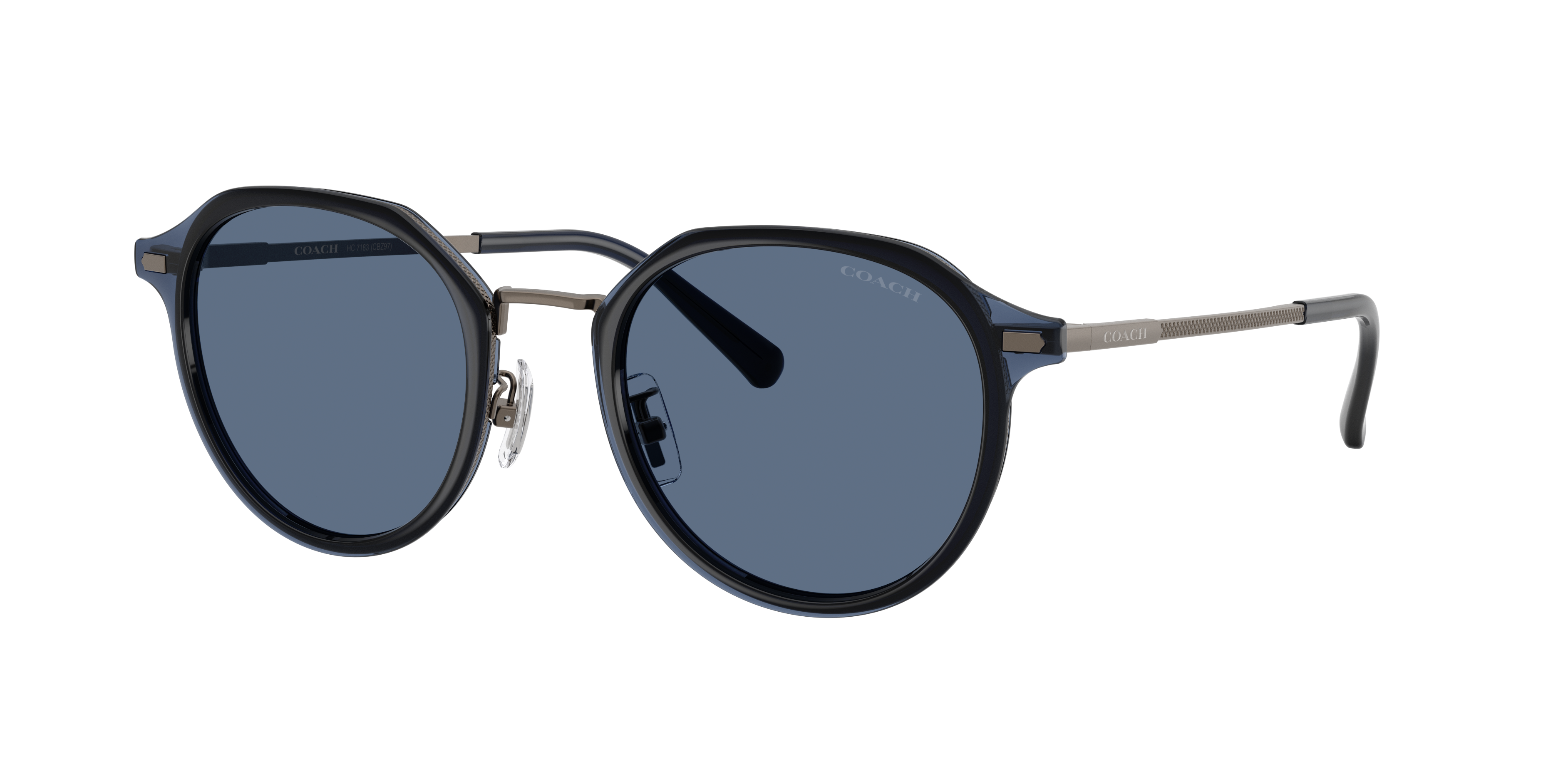 Coach CBZ97 L (51 - 22) with Blue lenses and Grey frame | Sunglass