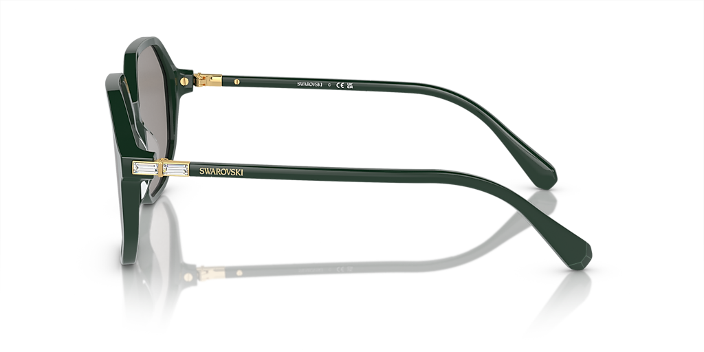Swarovski SK6003 XL (57 - 16) with Grey lenses and Green frame