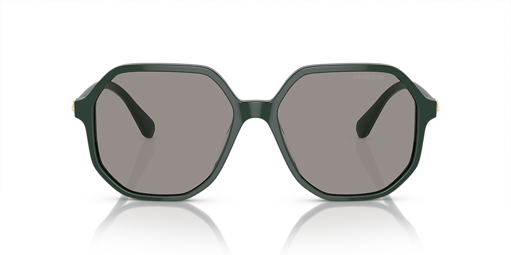 Swarovski SK6003 XL (57 - 16) com Lentes Cinza e Armação Verde