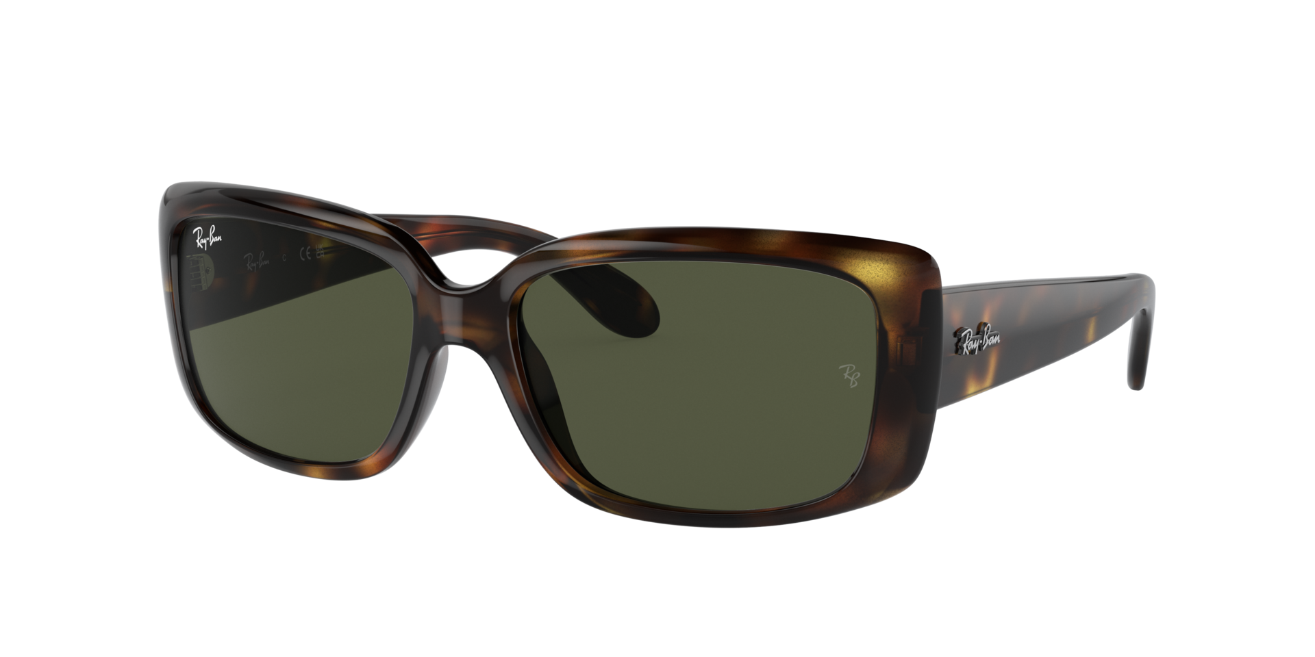 Ray-Ban Woman Sunglass RB4389 - Frame color: Havana, Lens color: Green