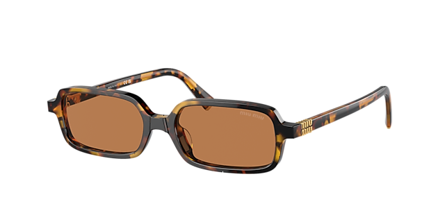 Miu Miu MU 11ZS 51 Olive Green & Black Sunglasses | Sunglass Hut USA 