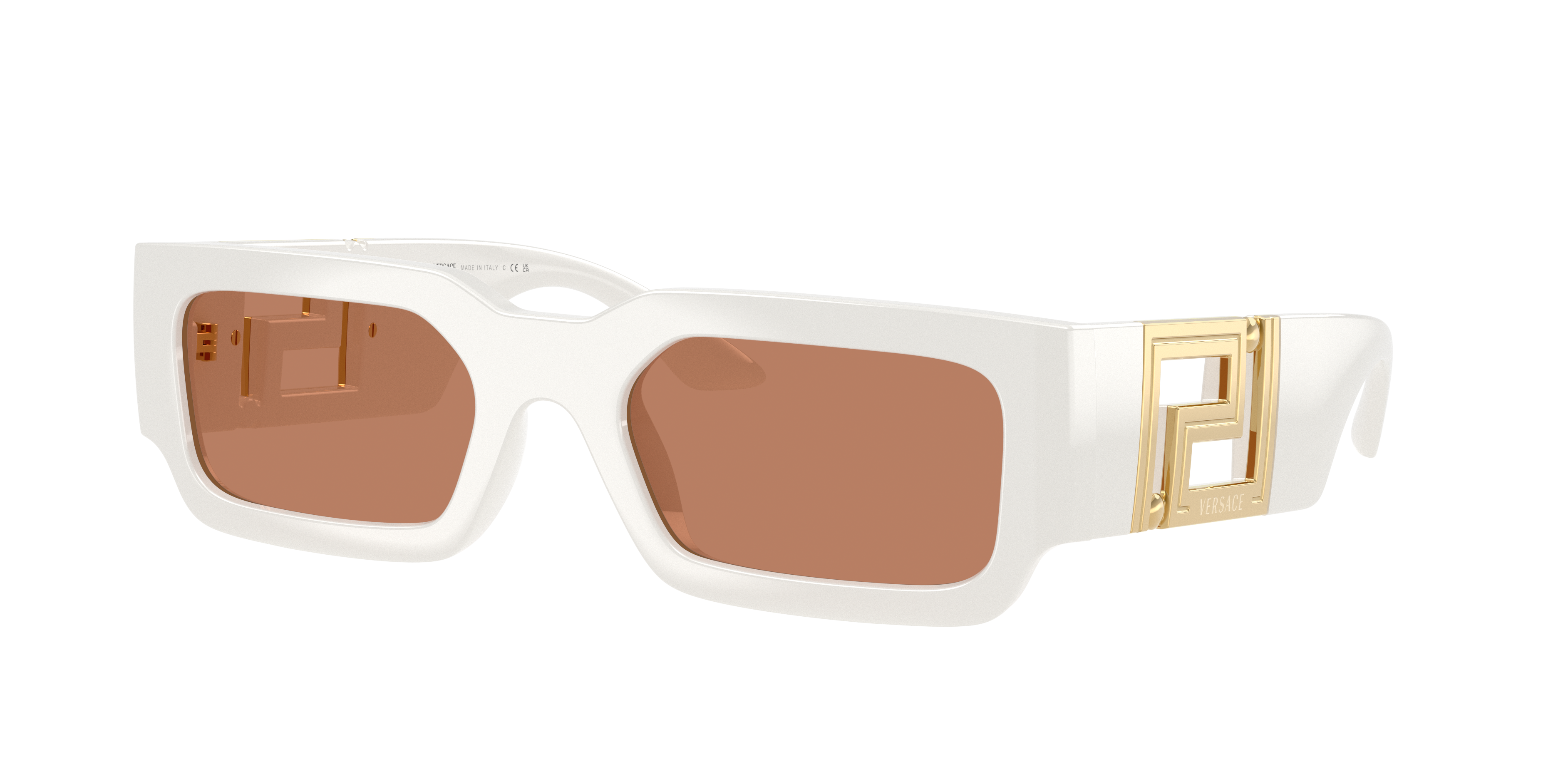 Versace Man Sunglass VE4506U -  Frame color: Talc, Lens color: Brown