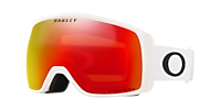 OAKLEY OO7106 Flight Tracker S Snow Goggles Matte White - Men Sunglasses, Prizm Snow Torch Iridium Lens
