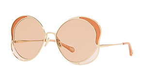Chloé CH0031S L (56 - 19) with Orange lenses and Pink frame