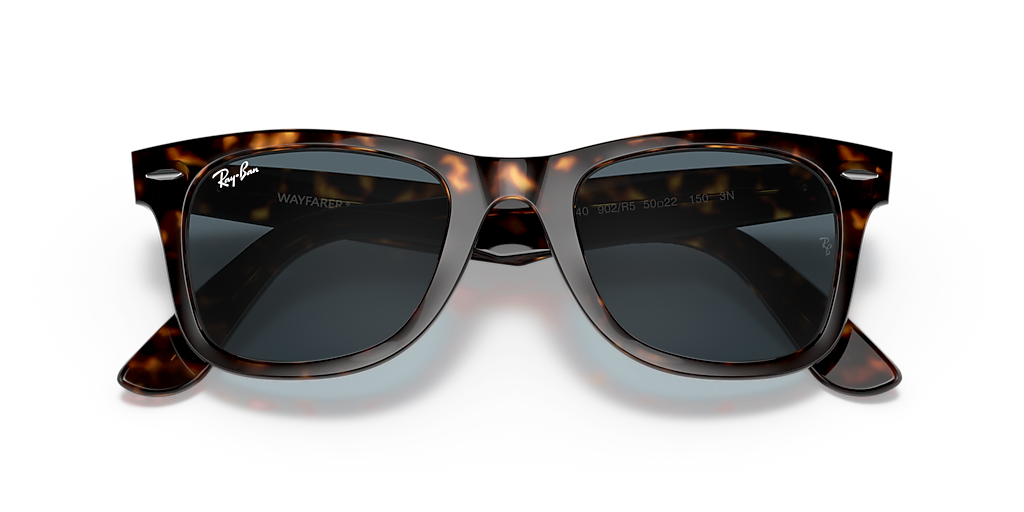 Ray-Ban Original Wayfarer Classic L (50 - 22) with Blue lenses and