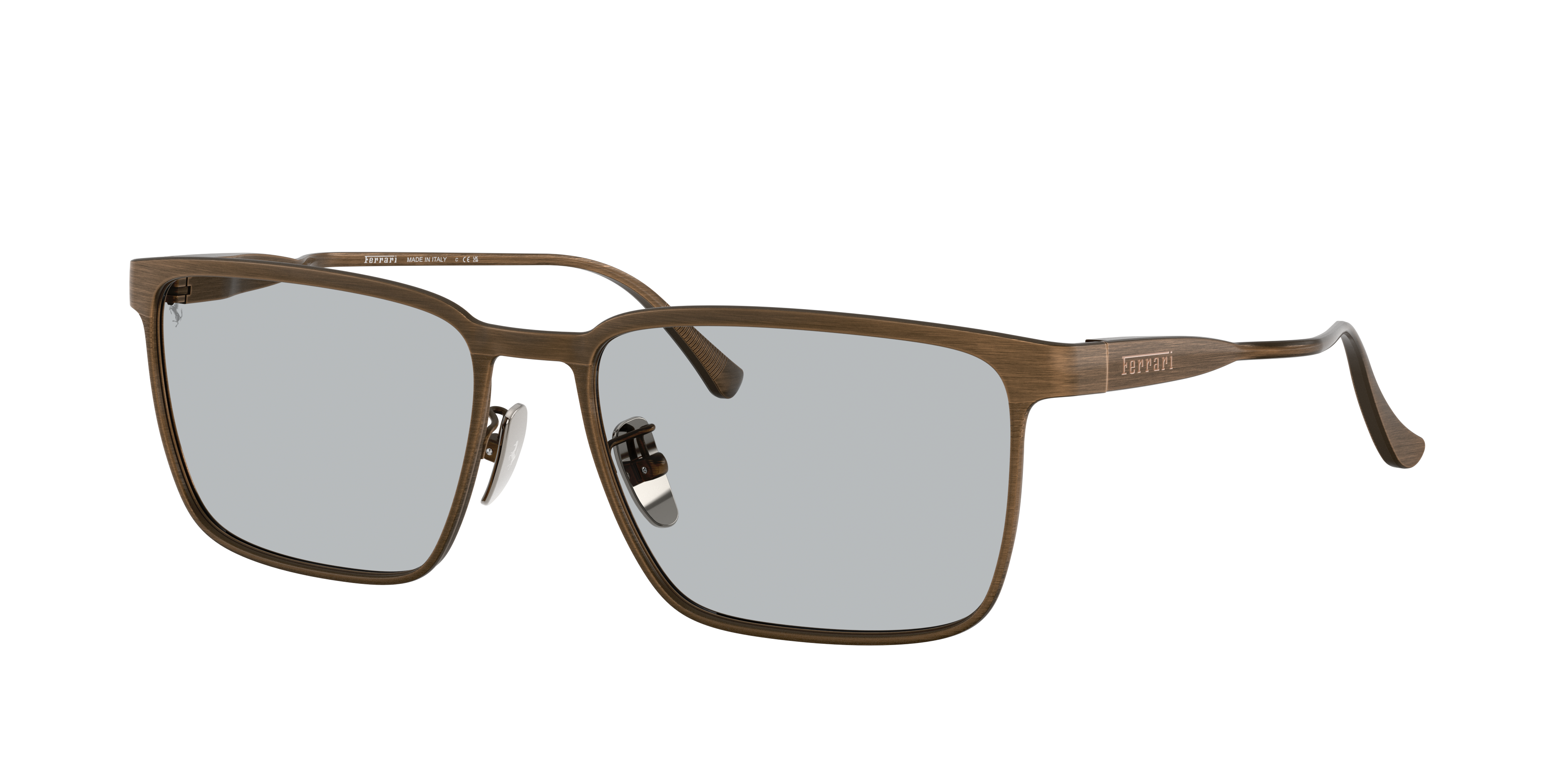 Ferrari Man Sunglass FH1033D -  Frame color: Grey/Brown, Lens color: Grey/Crystal