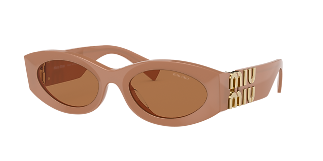 Miu Miu MU 11WS 54 Brown & Caramel Sunglasses | Sunglass Hut USA