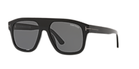 TOM FORD FT0777-N Shiny Black - Men Luxury Sunglasses, Grey Lens