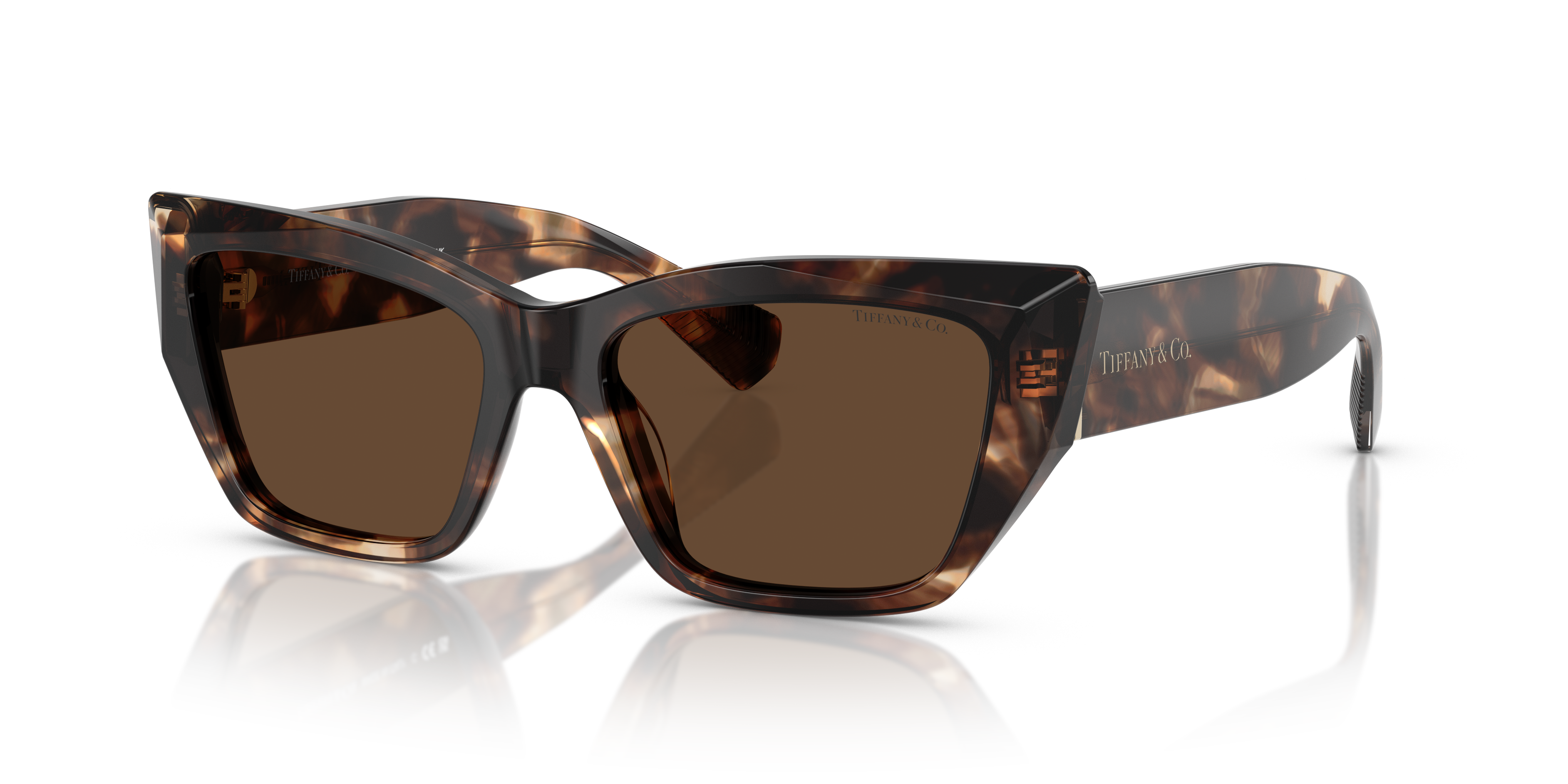 Tiffany & Co. TF4230F S (54 17) with Brown lenses and Brown frame