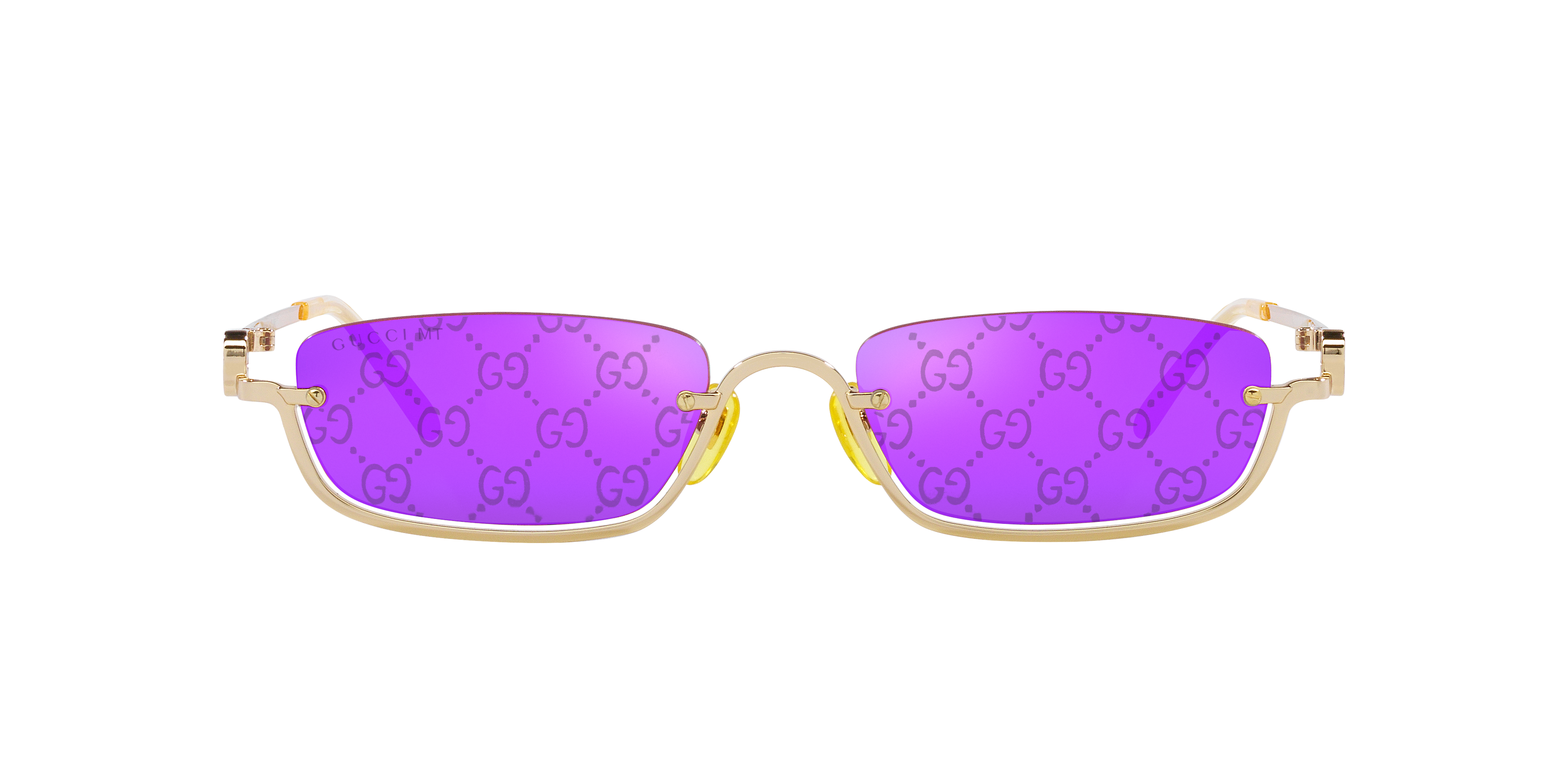 Gucci GG1278S M (55 - 19) with Violet lenses and Gold frame
