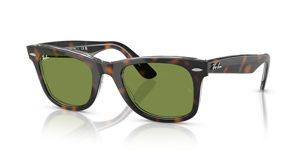 Ray-Ban✨RB2140-F WAYFARER サングラス グリーン Ray-Ban Original Wayfarer Classic L (50 - 22) with Green lenses