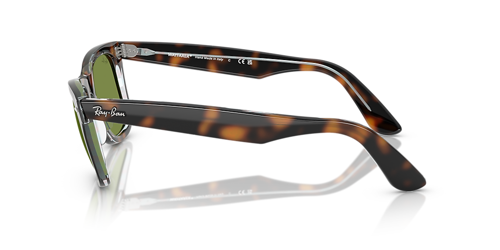 Ray-Ban Original Wayfarer Classic L (50 - 22) with Green lenses