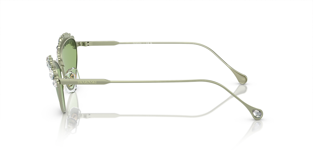 Swarovski SK7009 M (55 - 17) com Lentes Verde e Armação Verde