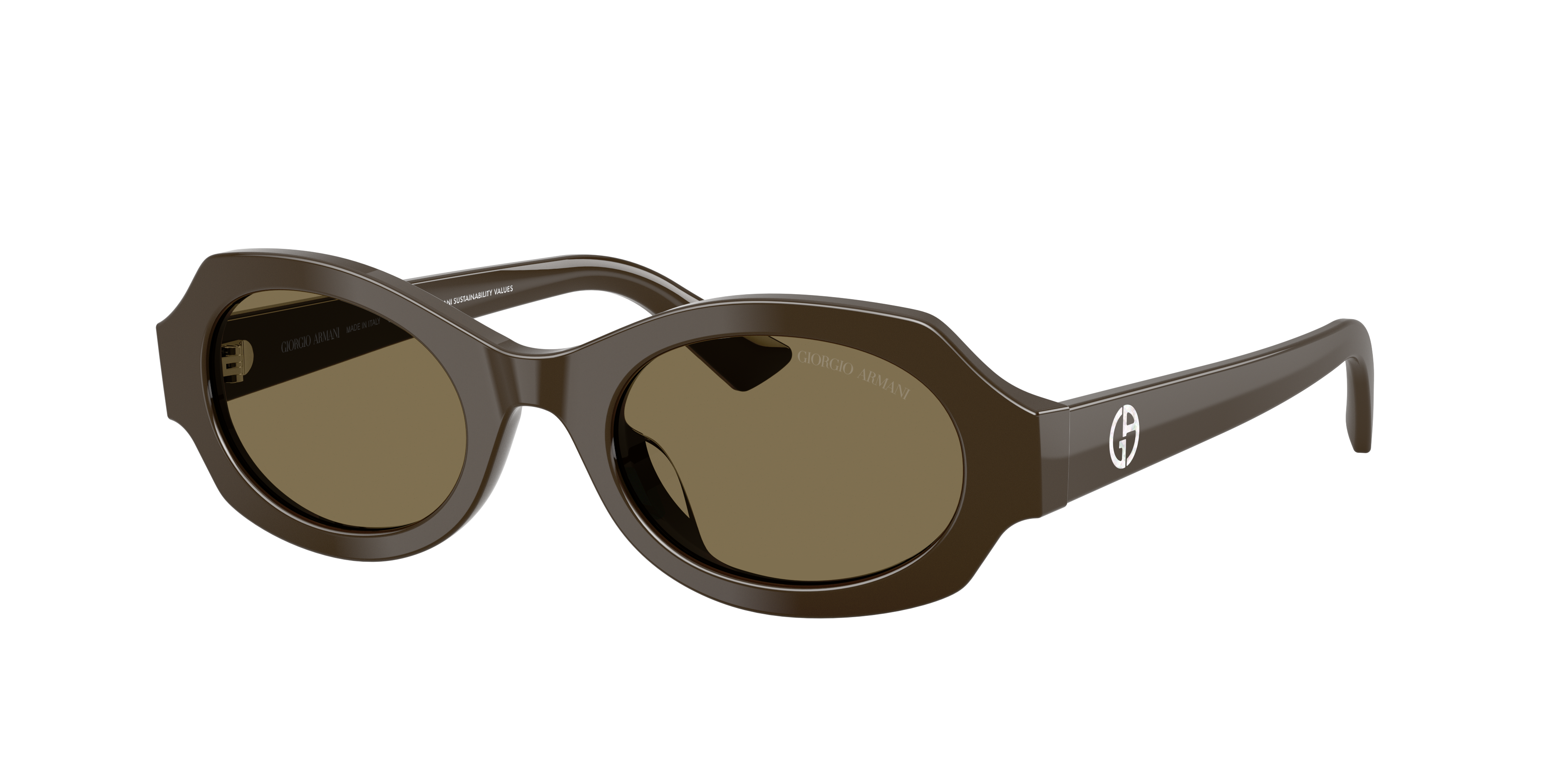 Giorgio Armani Woman Sunglass AR8245HU -  Frame color: Brown, Lens color: Light Brown