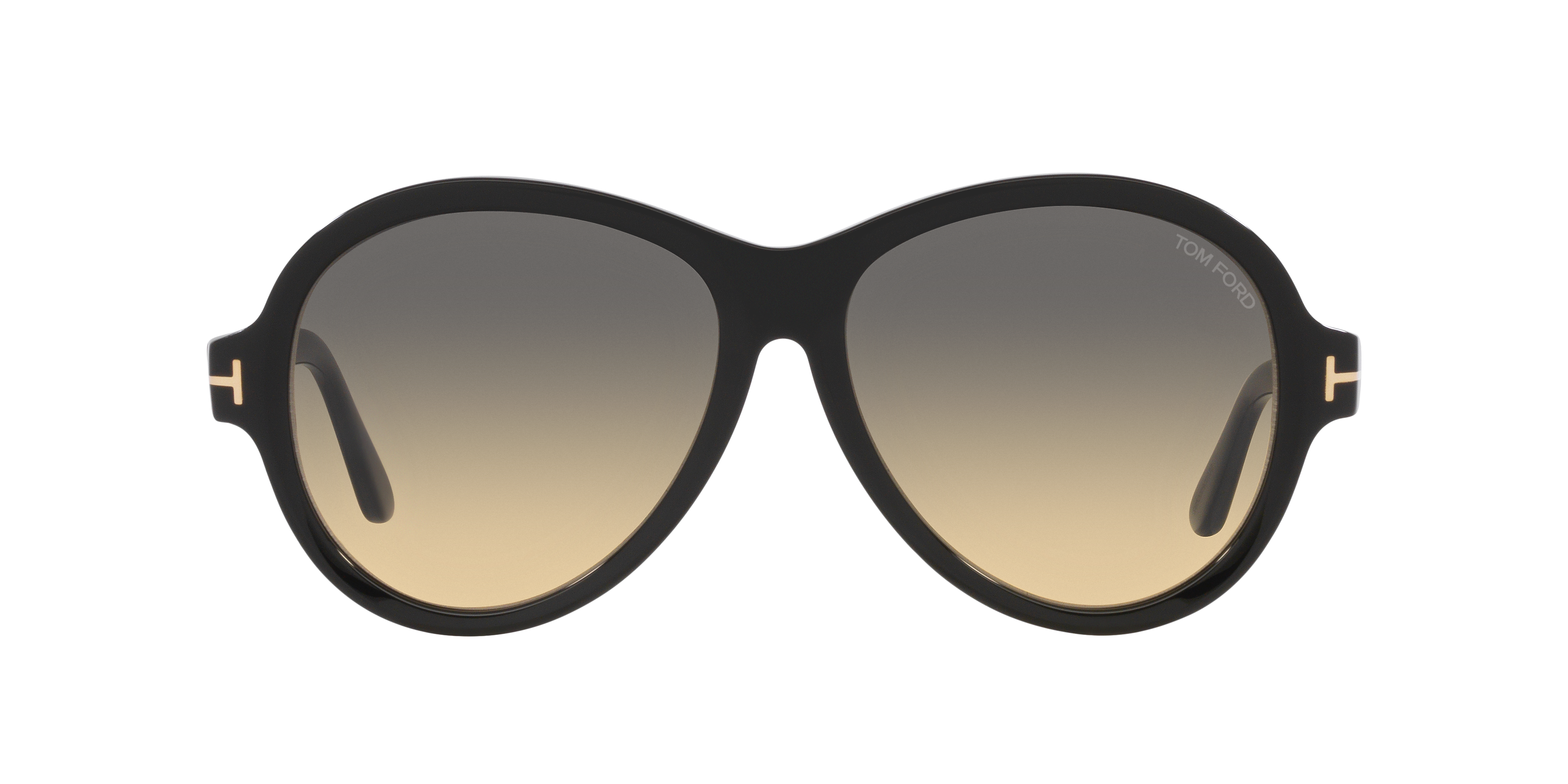 Tom Ford Camryn Round-frame Sunglasses In Black