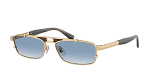 Brunello Cucinelli BC2004ST S (52 - 19) with Blue lenses and Gold