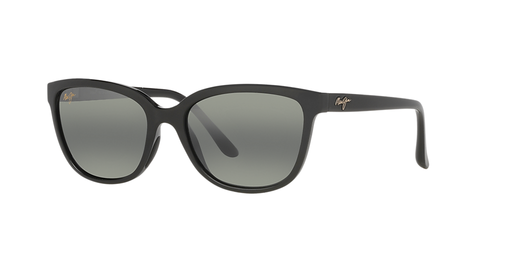 サングラス Maui Jim Maui Jim - HONI - grey honi shiny black Maui Jim Honi Sunglasses Grey Tort/Neutral Grey Polarised