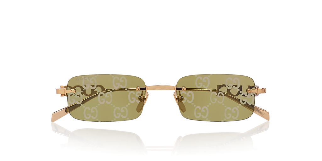 Gucci GG1808S S (52 - 20) with Green lenses and Gold frame