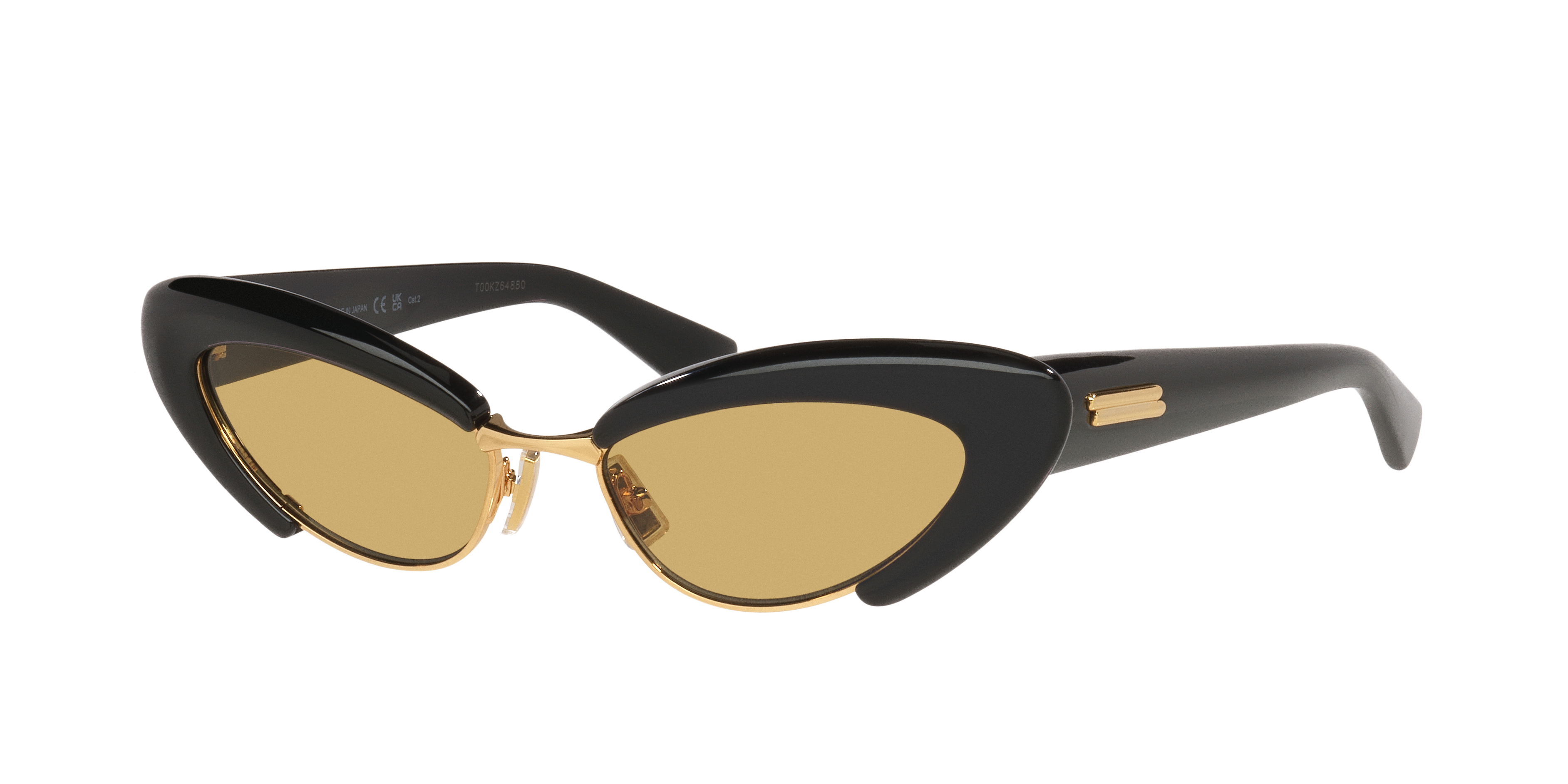 Bottega Veneta BV1387S S (54 - 17) with Yellow lenses and Black Bottega Veneta BV1387S S (54 - 17) with Yellow lenses and Black