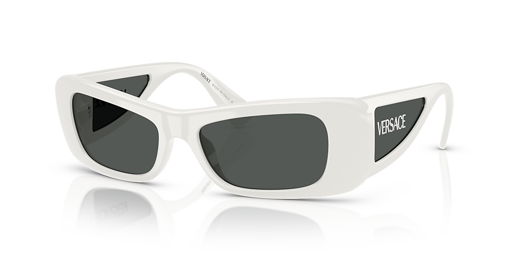 Versace VE4481 S (54 - 17) with Grey lenses and White frame