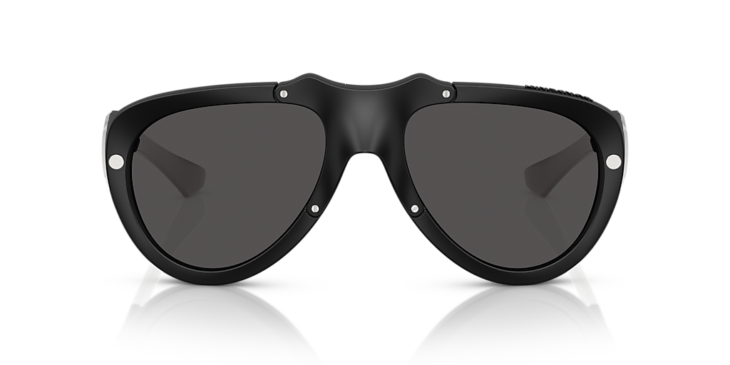 BURBERRY BE4433BU Black Rubber - Unisex Luxury Sunglasses, Dark Grey Lens