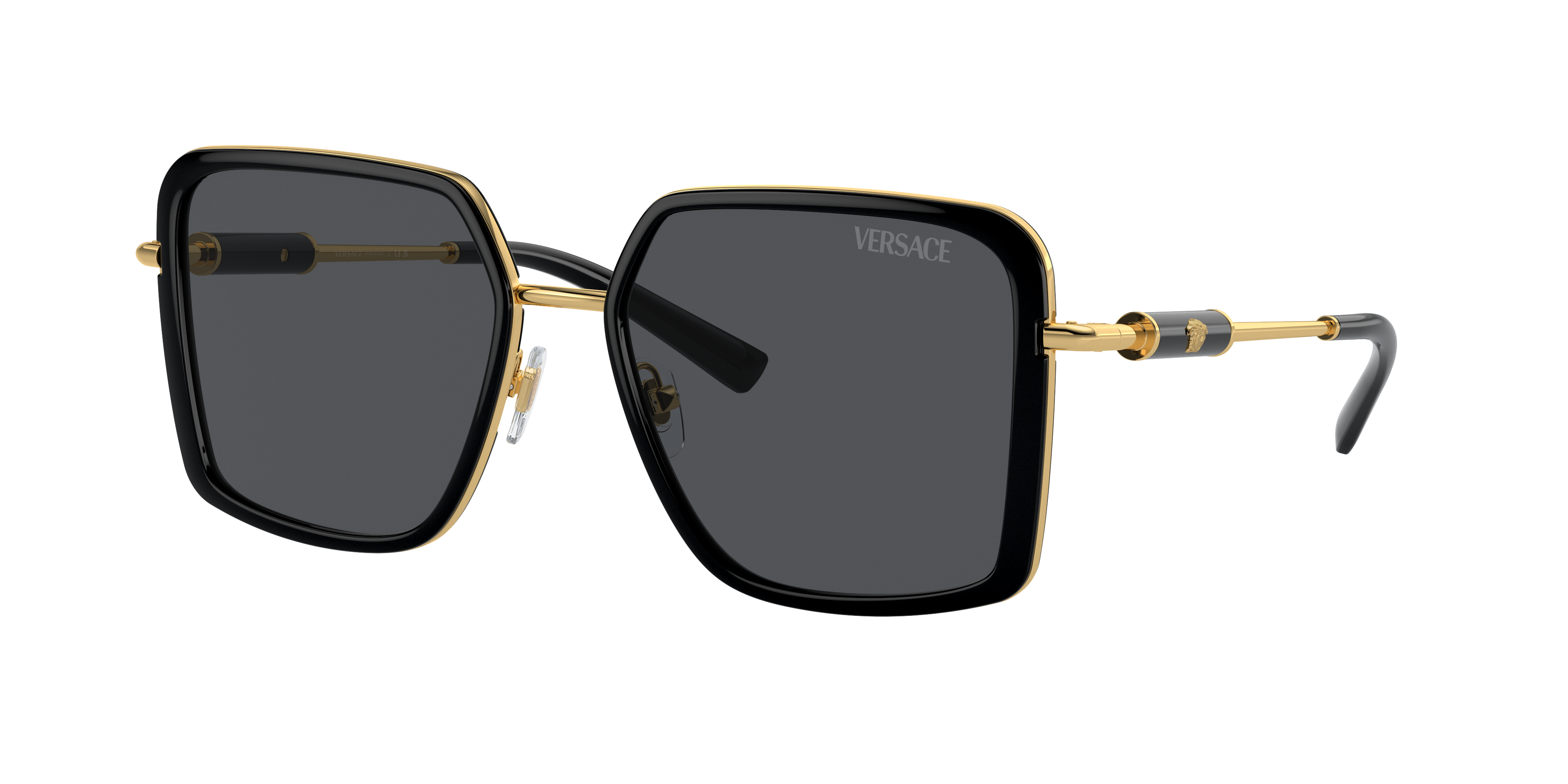 Versace VE2261 XXL (56 - 18) with Grey lenses and Black frame