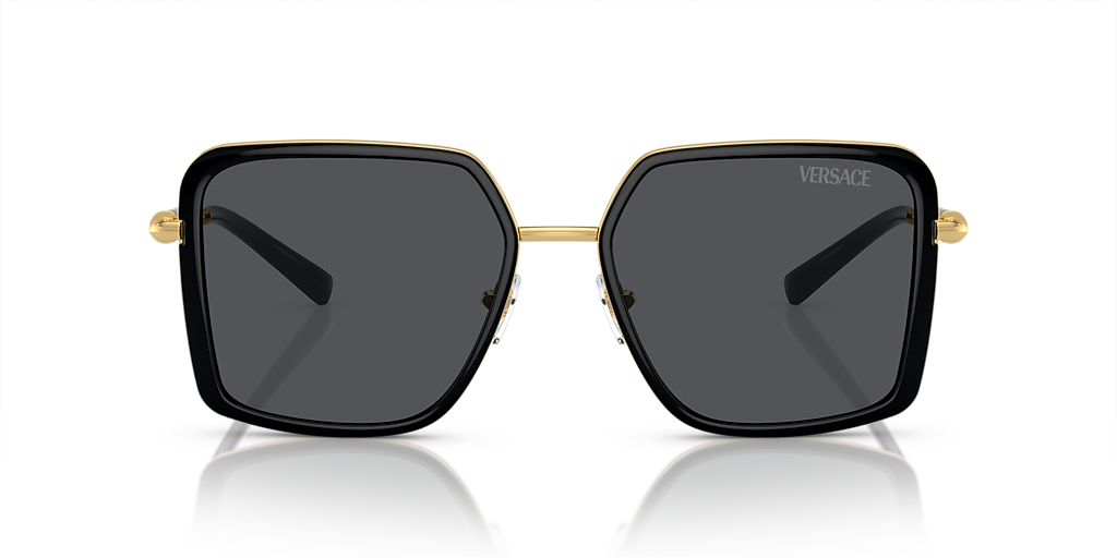 Versace VE2261 XXL (56 - 18) with Grey lenses and Black frame