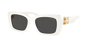 Miu Miu MU 56ZS L (56 - 17) with Brown lenses and Gold frame