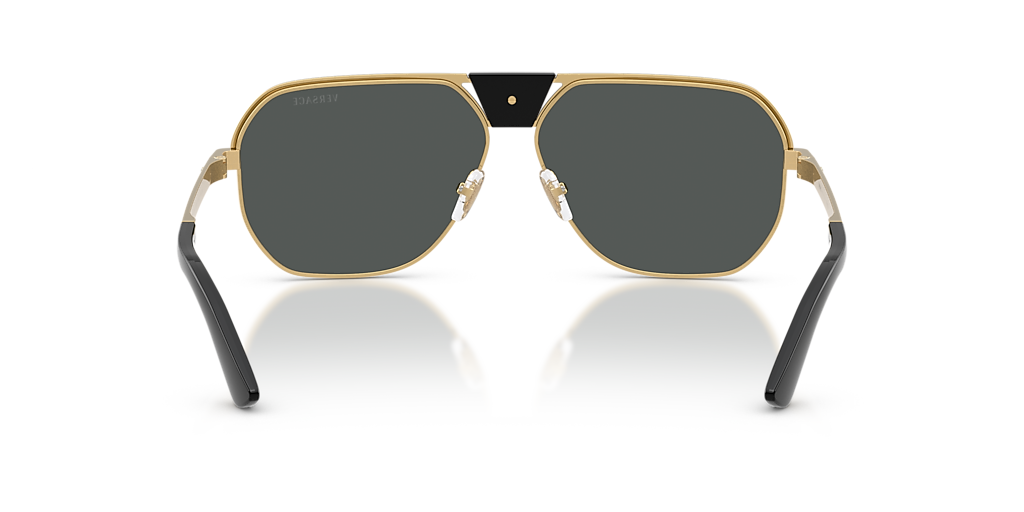 Versace VE2294 XL (61 - 12) com Lentes Cinza e Armação Preto