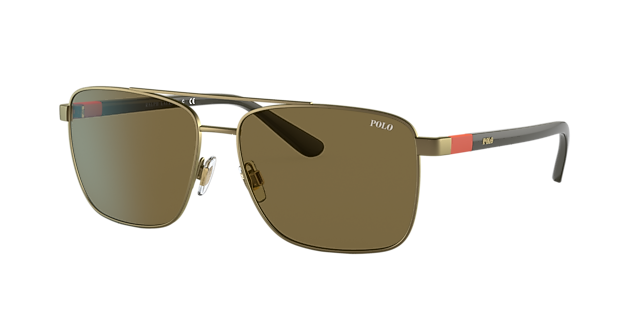 Polo Ralph Lauren PH3137 59 Polarized Grey & Shiny Gunmetal 